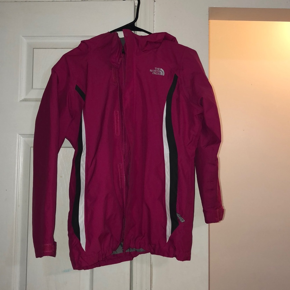 A north face rain coat